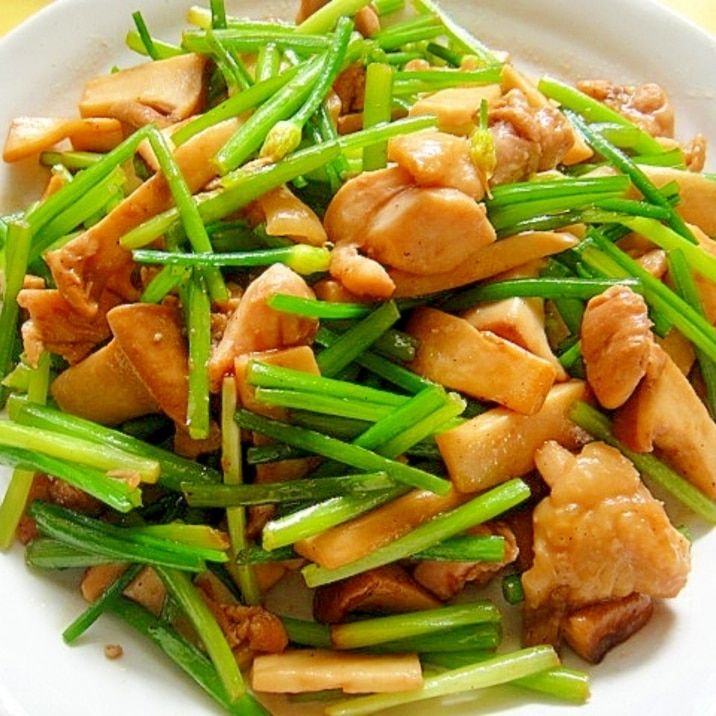 花ニラと鶏肉エリンギのオイスター炒め レシピ 作り方 By Mint74 楽天レシピ 花ニラと鶏肉エリンギのオイスター炒め レシピ 作り方 By Mint74 楽天レシピ